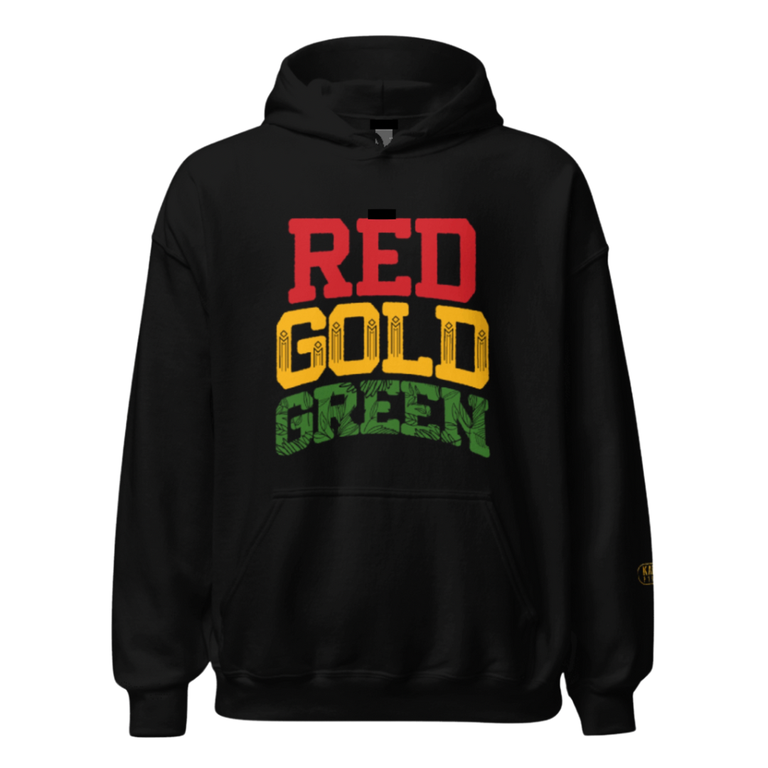 Kabaka Pyramid Red Gold & Green Pullover
