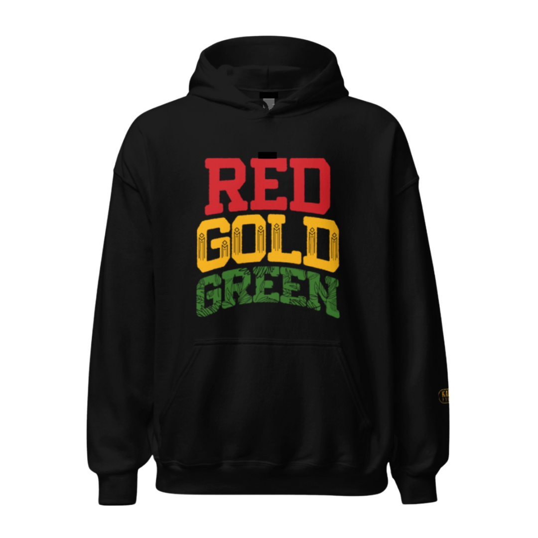 Kabaka Pyramid Red Gold & Green Pullover