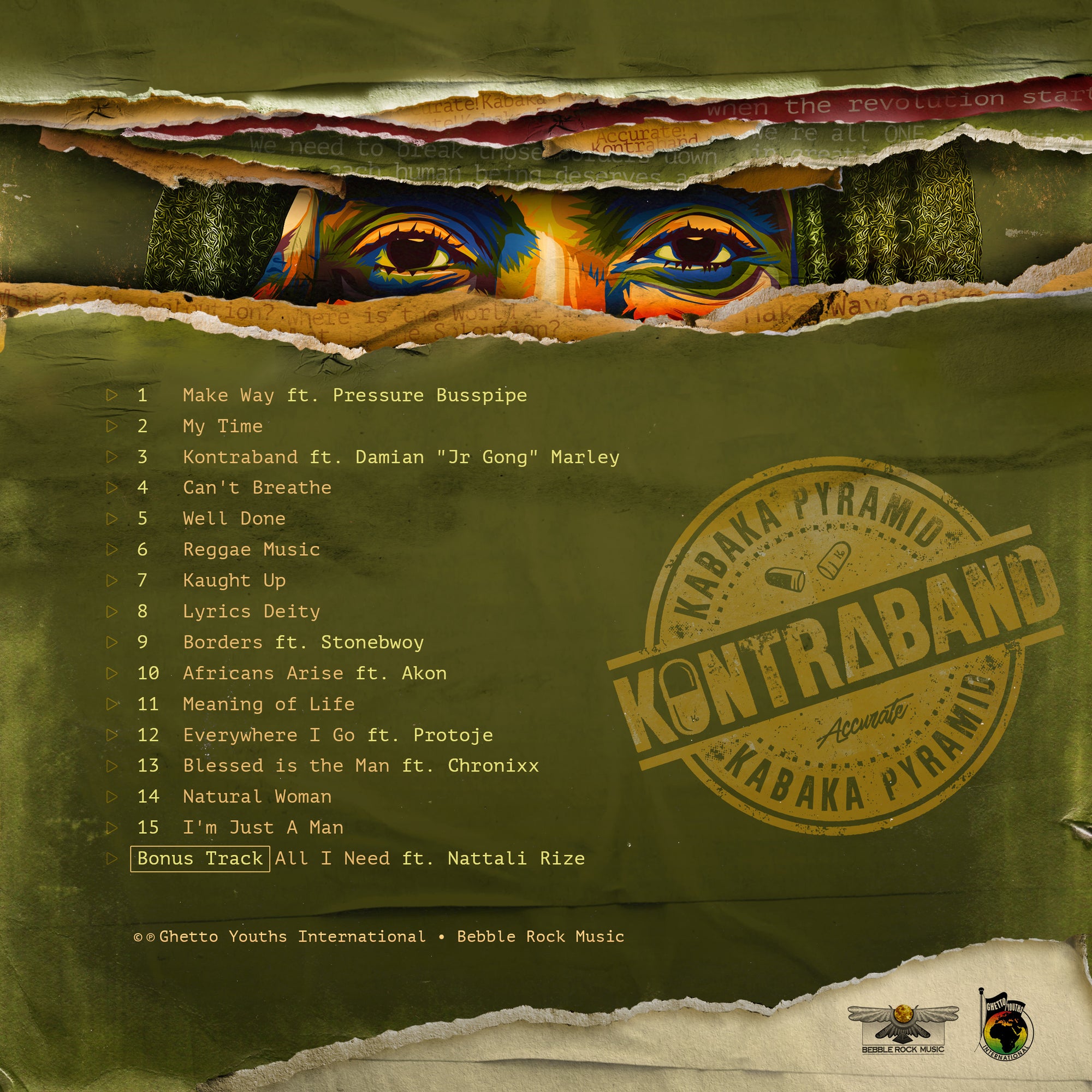 KONTRABAND ALBUM (CD) - Kabaka Pyramid Merchandise