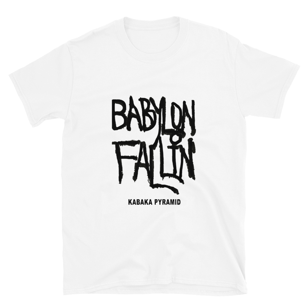'Babylon Fallin' Kabaka Pyramid WHITE T-shirt